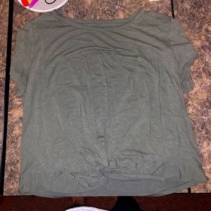 aerie green knot top
